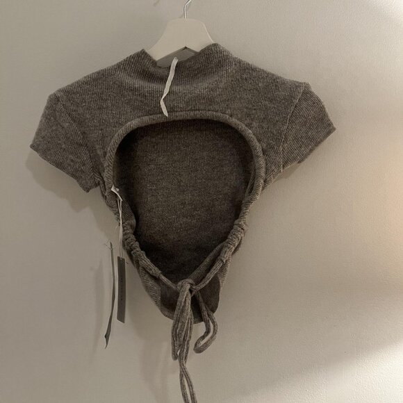 NWT ARE YOU AM I Heather Grey SAREI Top!。・:*:・゚★,。・:*:・゚☆。・:*:・゚★,。・:*:・゚☆ - Picture 4 of 4